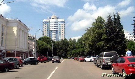 Lenin Street, on the left Post Office