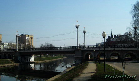 Leninsky bridge over the river Orlik